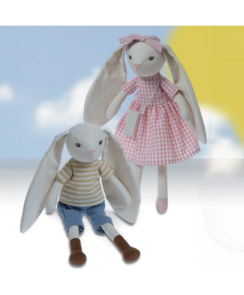 Peluche Muñeco 40cm Altura GAMBERRITOS Conejitos-Gamberrito's
