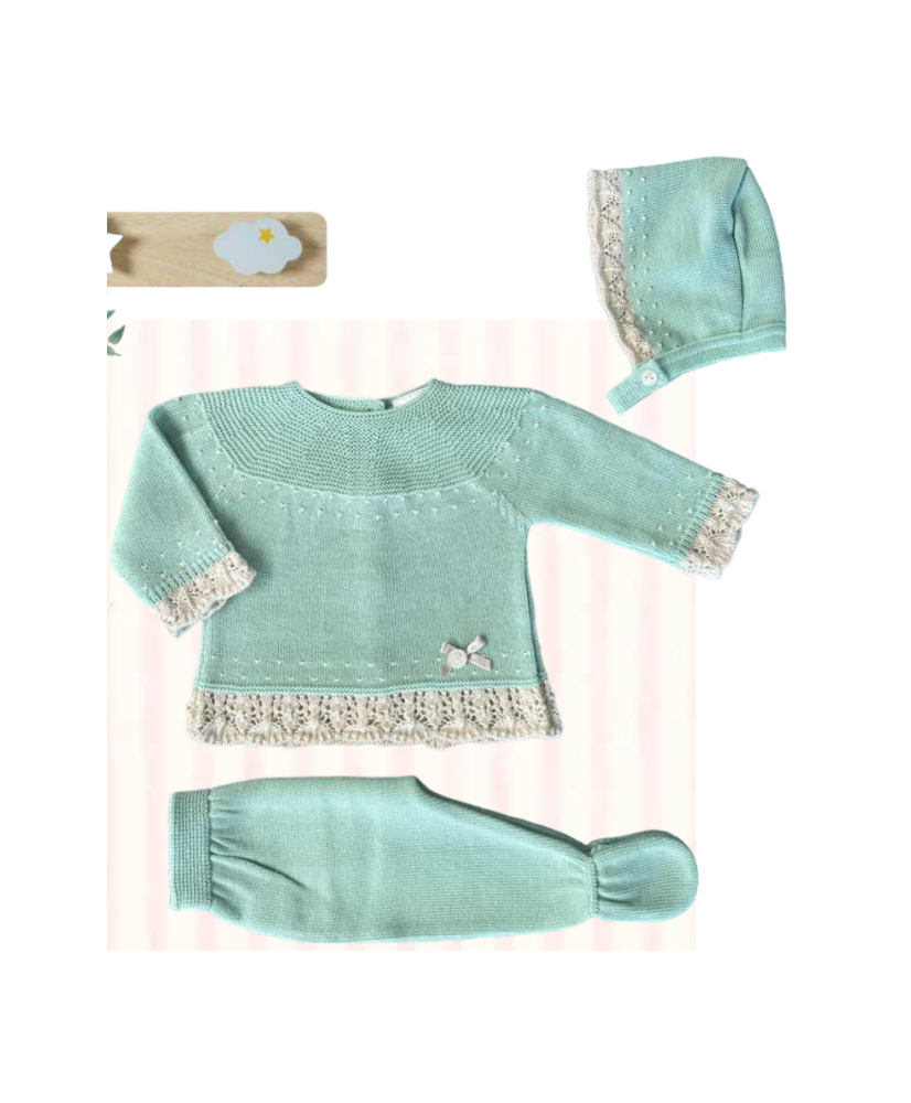 Conjunto Hilo Tres Piezas Verde-Valentina