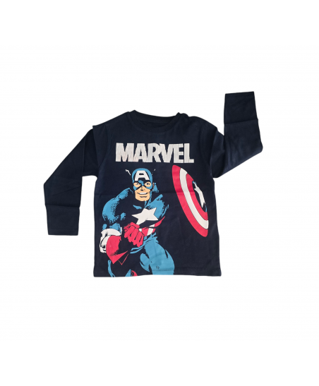 Camiseta Manga Larga Niño Marvel Licencia-Zippy