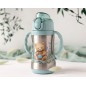BOTELLA ENTRENAMIENTO OSO SAGE 280ML ACERO INOXIDABLE COLECCIÓN "HONEY"-Kiokids