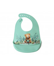 BABERO BLANDITO SILICONA OSO SAGE COLECCIÓN "HONEY"-Kiokids