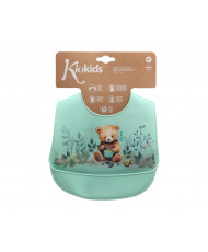 BABERO BLANDITO SILICONA OSO SAGE COLECCIÓN "HONEY"-Kiokids