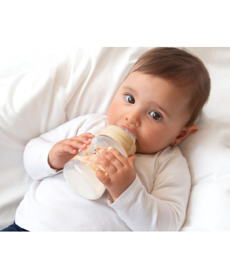 BIBERÓN ANTICÓLICO 150ML CIERVO BEIGE -KIOKIDS