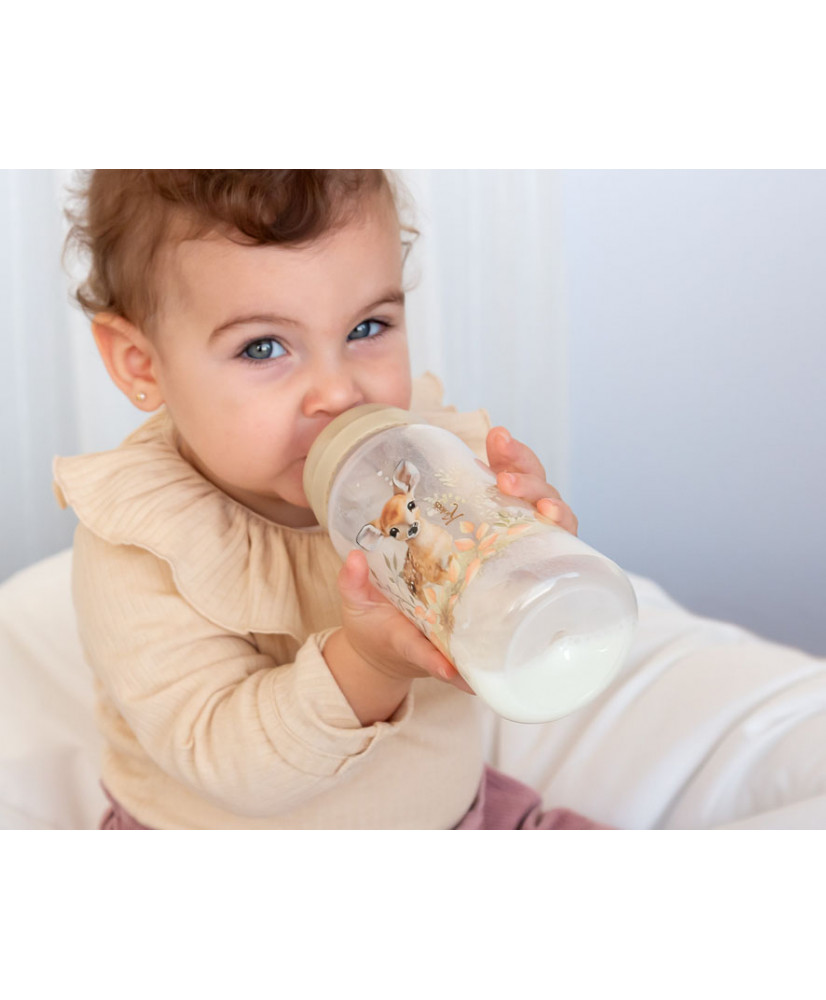 BIBERÓN ANTÓLICOS 360ML CIERVO BEIGE-KIOKIDS