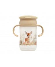 TAZA DE ENTRENAMIENTO STEP 3 CIERVO BEIGE 330ML-KIOKIDS