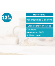 TAZA DE ENTRENAMIENTO STEP 3 CIERVO BEIGE 330ML-KIOKIDS