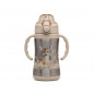 BOTELLA ENTRENAMIENTO CIERVO BEIGE 280ML ACERO INOXIDABLE-KIOKIDS