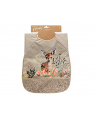 BABERO IMPERMEABLE CON MANGAS CIERVO BEIGE-KIOKIDS