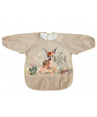 BABERO IMPERMEABLE CON MANGAS CIERVO BEIGE-KIOKIDS