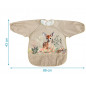 BABERO IMPERMEABLE CON MANGAS CIERVO BEIGE-KIOKIDS
