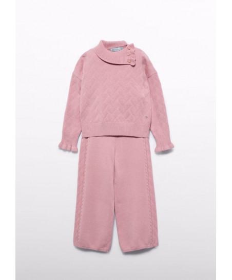 Conjunto pantalón tricot niña Rosa-Abel & Lula