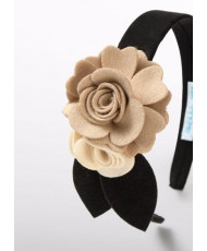 Diadema flores fieltro niña-Abel & Lula