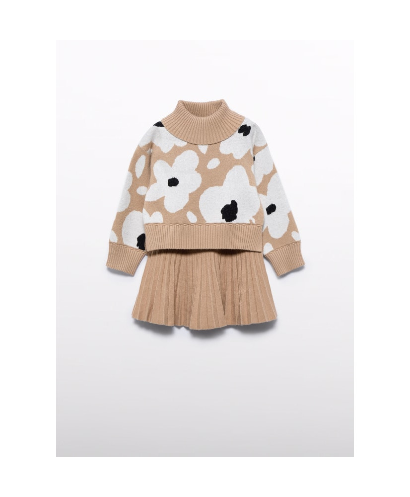 Conjunto tricot falda plisada niña-Abel & Lula
