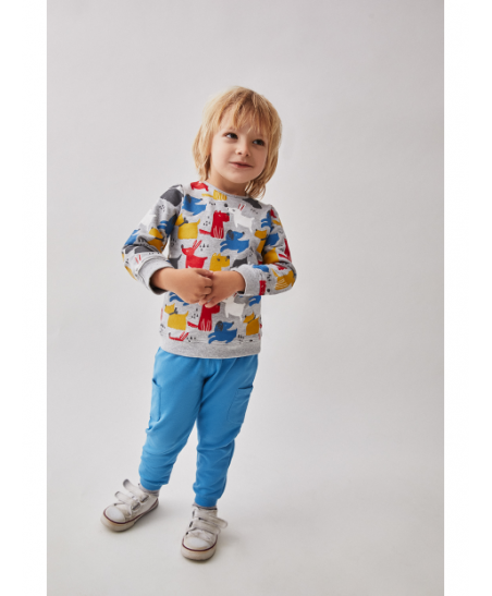Conjunto Chandal recien nacido niño Azul-Street Monkey