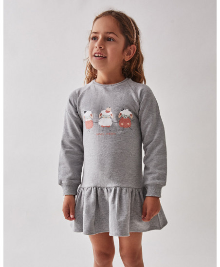 Vestido Ovejitas Gris - Street Monkey
