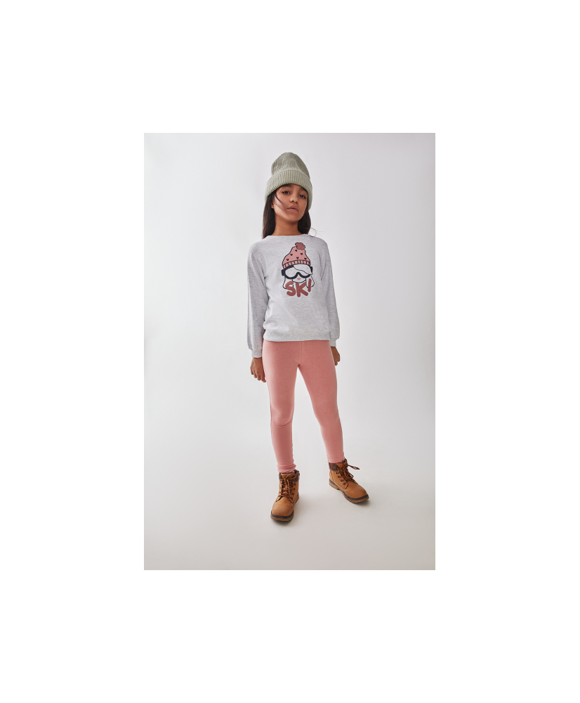 Conjunto niña gris melangue- Street Monkey