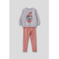 Conjunto niña gris melangue- Street Monkey