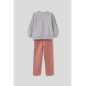Conjunto niña gris melangue- Street Monkey
