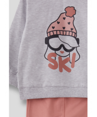 Conjunto niña gris melangue- Street Monkey