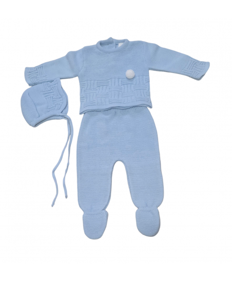 Conjunto Primera Puesta Celeste Bebé-Capribebé