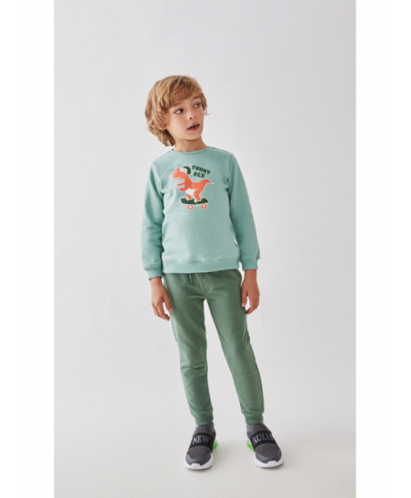 Conjunto Chandal bebé niño Verde-Street Monkey