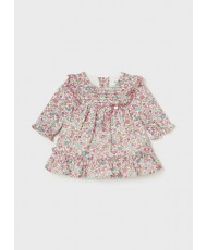 Vestido estampado volantes recién nacida-Maroral