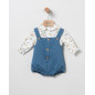 Camisa+Ranita Punto Azulon-Coco Acqua