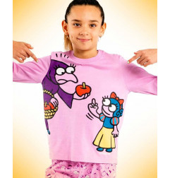 Pijama Niña Blanca Cuentos-KUKUXUMUSU