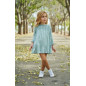Vestido Niña Pequeño Verde Florecitas-La Ormiga