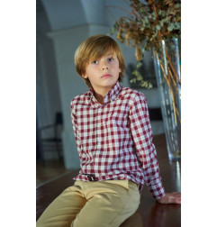 Camisa Vichy Burdeos-La Ormiga