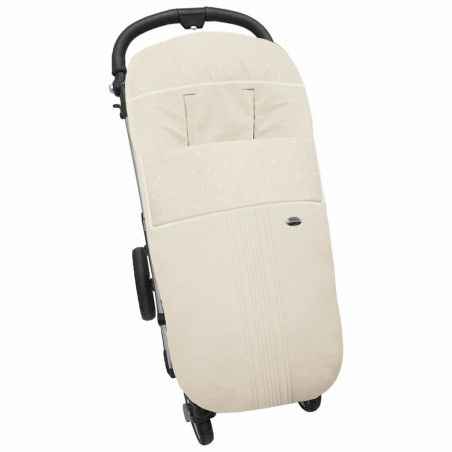 Sacos de Silla Leslie Piqué Jaretas Camel Puntilla y Topitos Crudo-Dydados