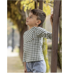 Conjunto Niño Camisa Vichy Green y Bombacho-Boétie Kids