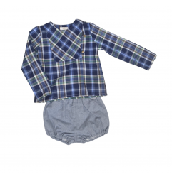 Conjunto Camisa Niño Tartan y Bombacho-Boétie Kids
