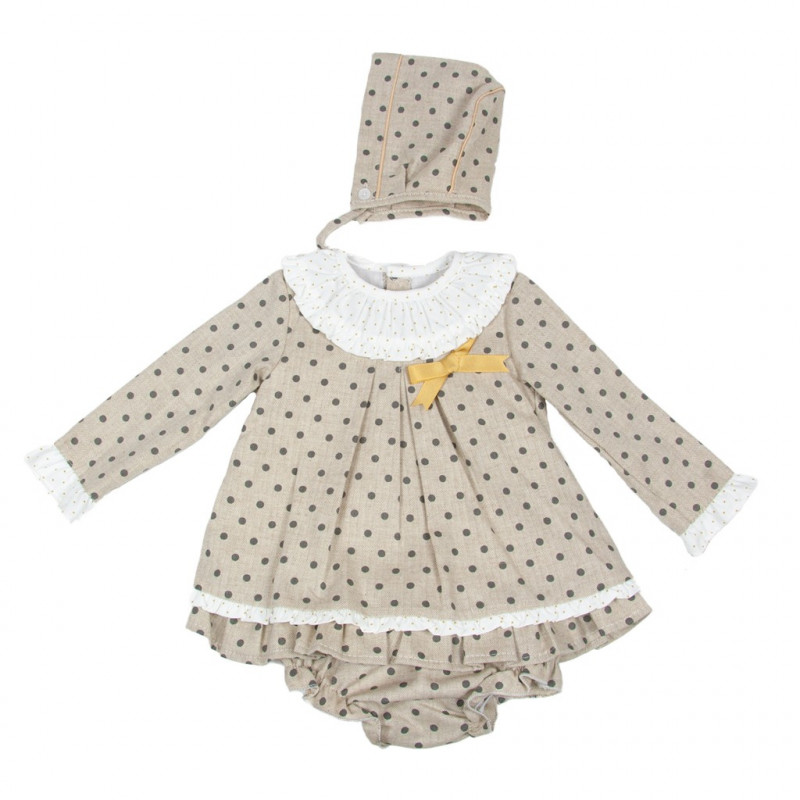 Vestido con Braguita y Capota- Baby Ferr