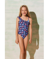 Bañador estampado marino niña