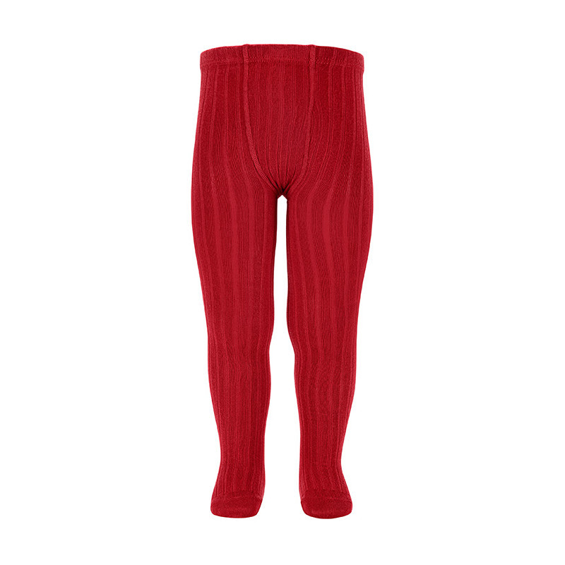 Leotardos básicos canalé RED VELVET(578)-Cóndor