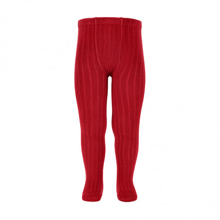 Leotardos básicos canalé RED VELVET(578)-Cóndor