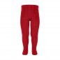 Leotardos básicos canalé RED VELVET(578)-Cóndor