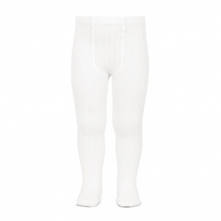 Leotardos básicos canalé BLANCO(200)-Cóndor