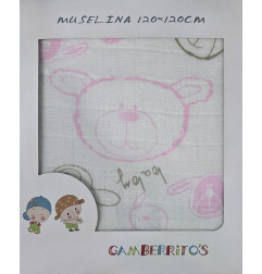 Muselina(Perro) 120x120cm-Gamberrito's