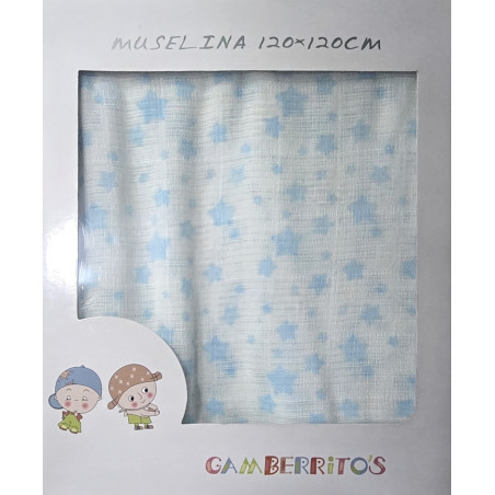 Muselina 120x120 cm-Gamberrito's