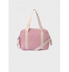 Bolso maternidad acolchado con accesorios bebé Rosado-Mayoral
