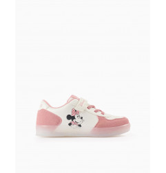 Zapatillas con Luces para Niña 'Minnie', Rosa/Blanco-Zippy