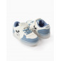 Zapatillas Con Luces Para Bebé Niño 'Mickey', Blanco/Azul-Zippy