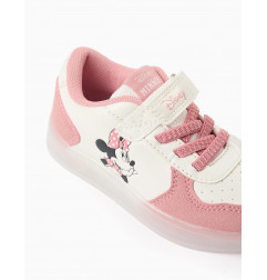 Zapatillas con Luces para Niña 'Minnie', Rosa/Blanco-Zippy
