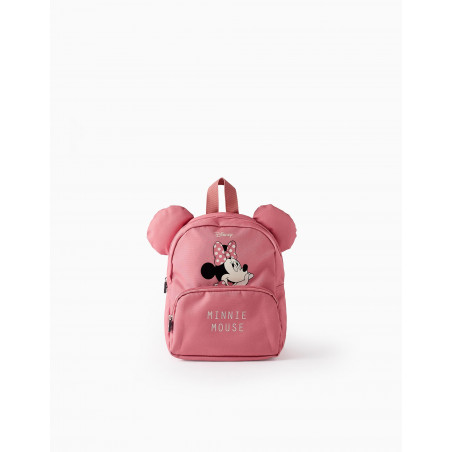 Mochila con Orejitas para Bebé y Niña 'Minnie', Rosa-Zippy