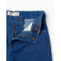 Pantalón Vaquero con Bajos Deshilachados para Niña 'Wide Leg', Azul-Zippy