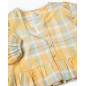 Blusa de niña a cuadros con volantes 100% algodón-Zippy