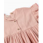 Vestido de bebé niña con volantes y bordado de punto de cruz-Zippy