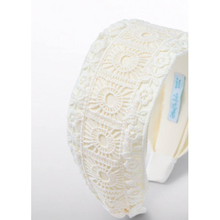 Diadema crochet niña Crudo-Abel & Lula